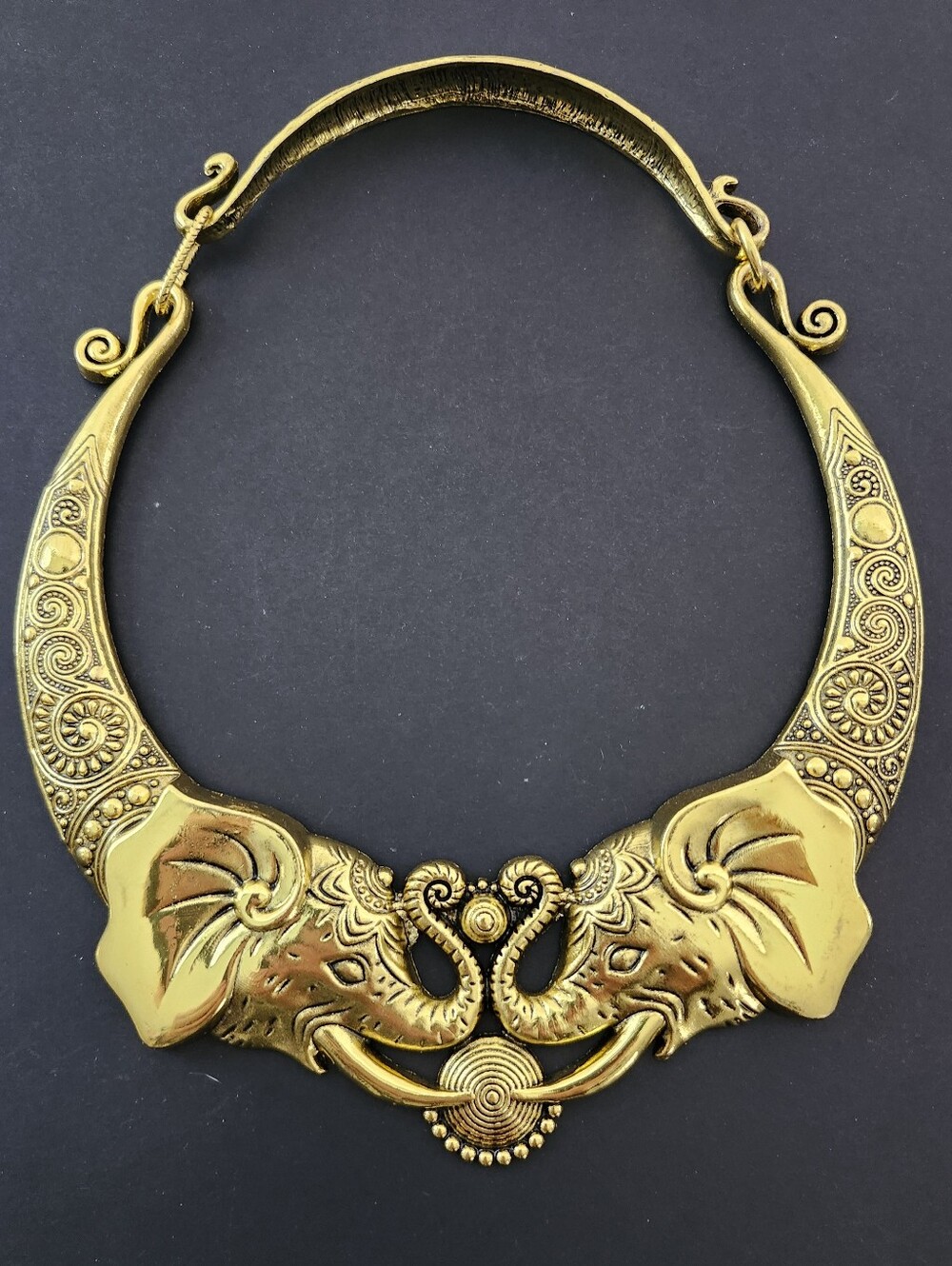 Elephant Statement Necklace Ornate